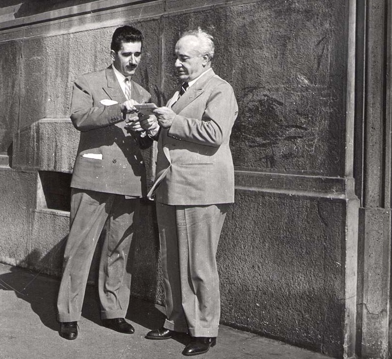 Vigorelli Ezio con Aldo Aniasi